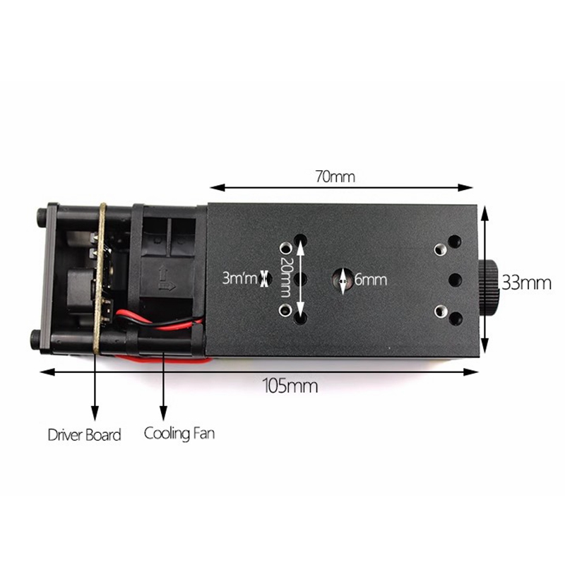 Industrial Blue Laser - 405nm ~ 850nm Focusable Head Red,