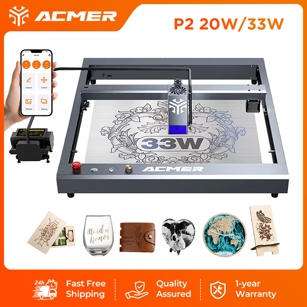 ACMER P2 33W Laser Engraver an - огляд і ціна Industrial Laser Machines