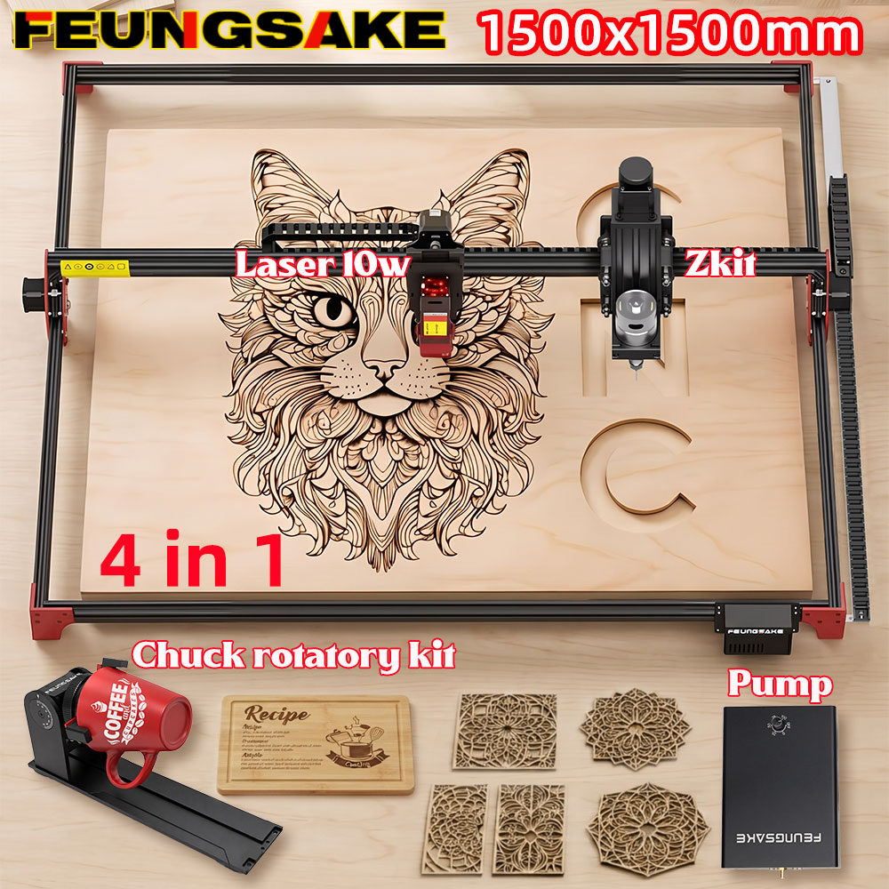 FEUNGSAKE 40w Laser Engraving  - огляд і ціна Air Assist Pump Laser