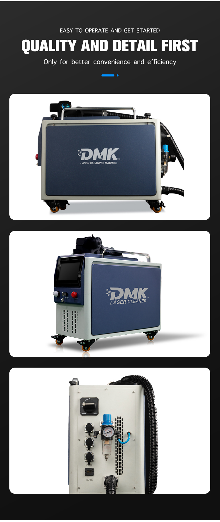 DMK 100W 200W 300w Pulse Laser - огляд і ціна Industrial Laser Paint Remover