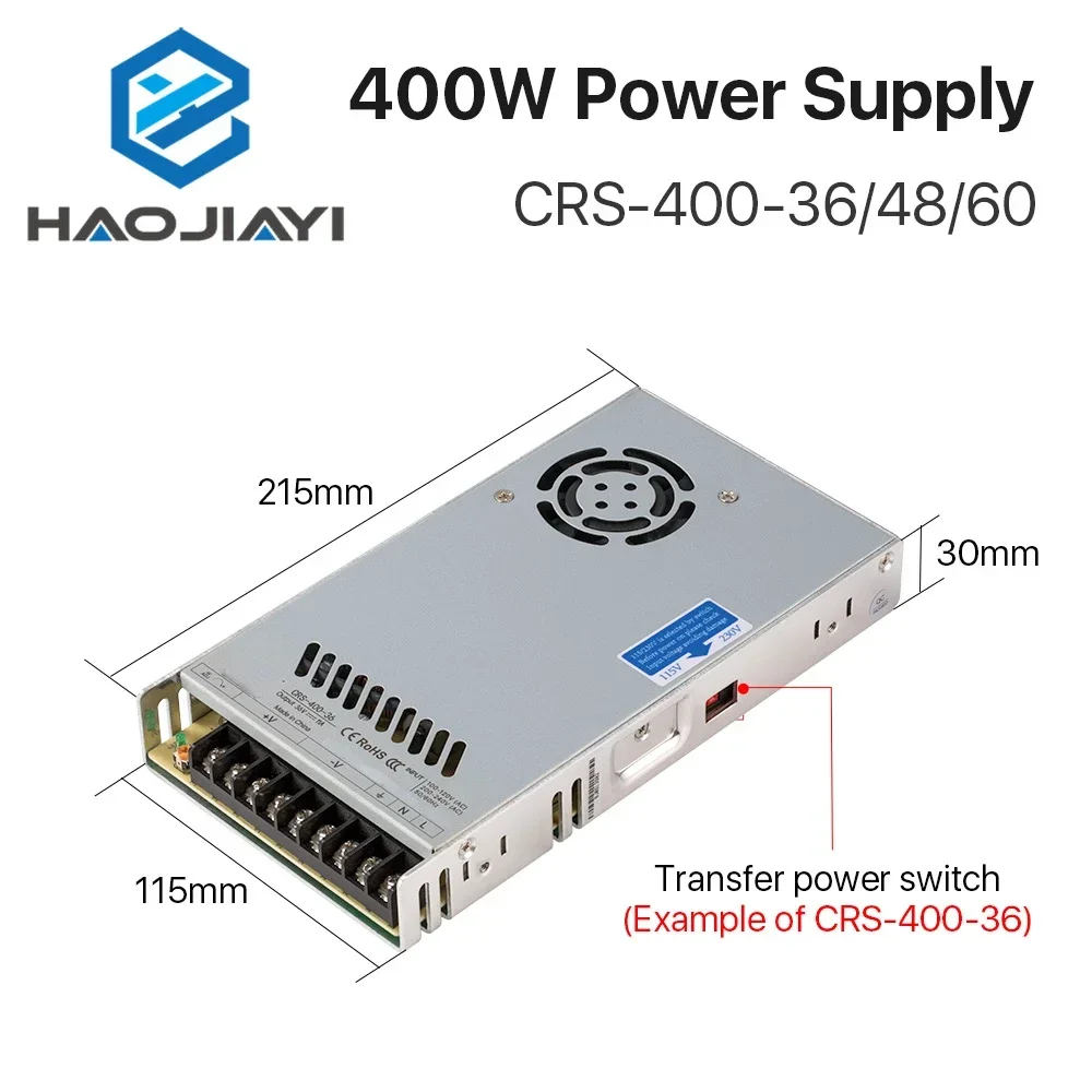 40W CRS-400-36/48/60 Switching - огляд і ціна Industrial Laser Supply