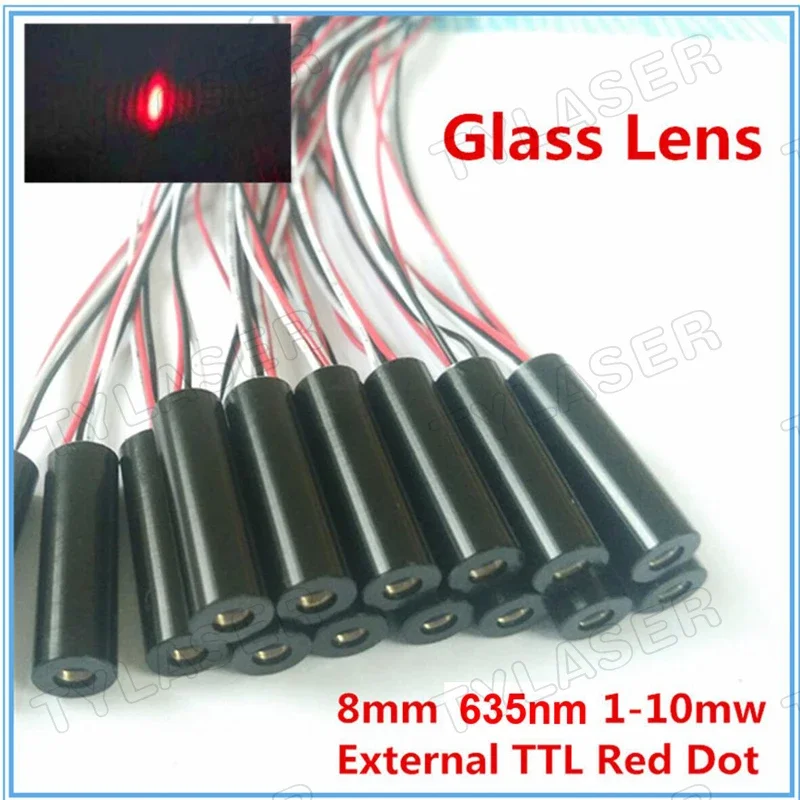 External TTL 8mm 635nm Red Dot - огляд і ціна Industrial Grade Laser Pointer